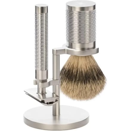 Inox Scheermes Set met Borstel Mühle Rocca Pur (x3)