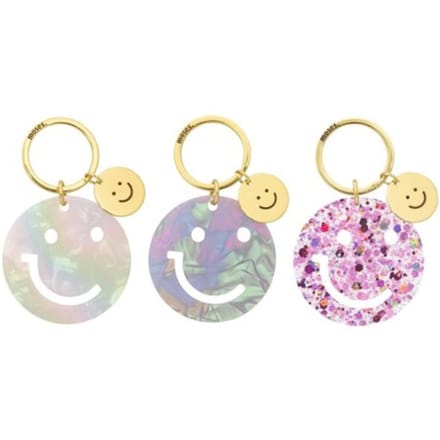 Smile sleutelhanger smiley, assorti