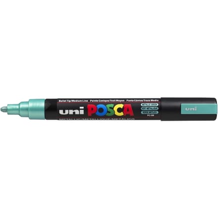 Metallic groen verfstift op waterbasis met conische punt medium