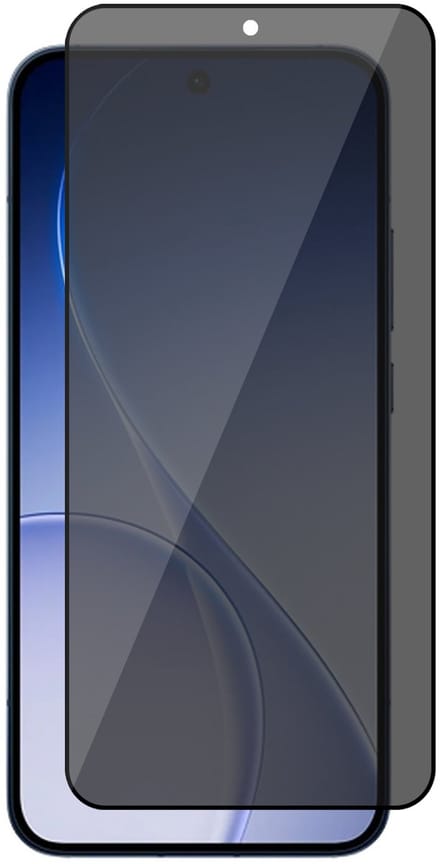 Privacy Screenprotector geschikt voor Oppo Reno 15 5G - Volledig Dekkend Glas Screen Protector
