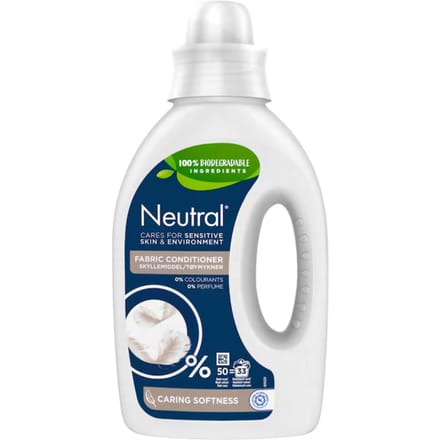 Neutral Wasverzachter 0% Parfum & 0% Kleurstof 33 Wasbeurten 1 liter