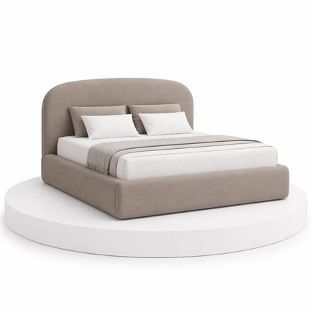 Japandi Bed Shira - 180x200 Compleet - Boxspring met opbergruimte - Taupe - BalBedden