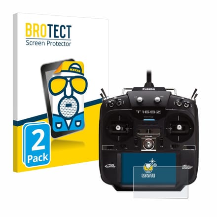 BROTECT - Screenprotector voor Robbe Futaba T16IZ - Folie Beschermfolie matte 2 Stuks