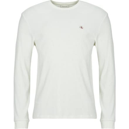 T-Shirt Lange Mouw Calvin Klein Jeans LS WAFFLE BADGE CREWNK TEE