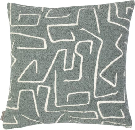 Roy chenille jaquard kussen donkergrijs 45x45cm
