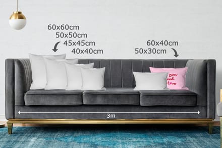 Sierkussens - Kussentjes Woonkamer - 60x40 cm - Tekst - Roze - Love - Hart