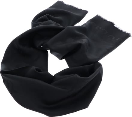 GUESS Sjaal Jacquard Scarf Dark Black Zwart