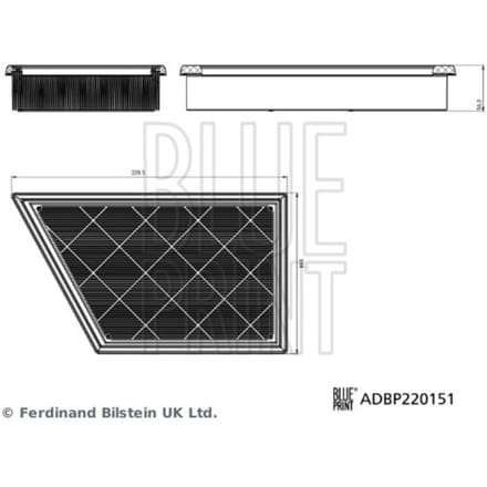 Luchtfilter BLUE PRINT ADBP220151
