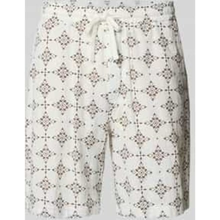 relaxed fit stoffen shorts van katoen