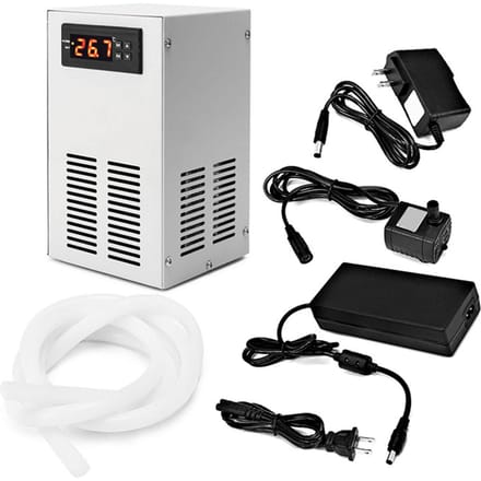 Aquarium Koeler 20L Stil Constante Temperatuur Instelbaar Aquarium Waterkoelmachine Aquarium gray