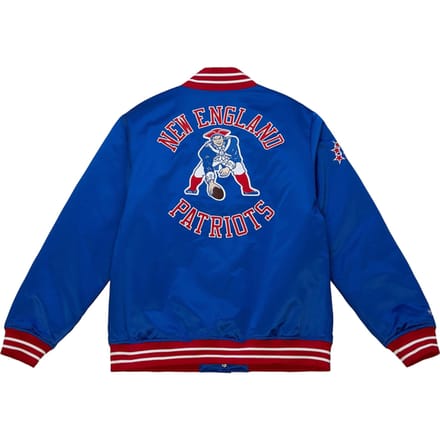 Mitchell And Ness NFL N E P Satin Jas Blauw