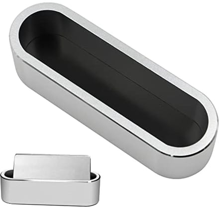 Elegante Visitekaarthouder van Aluminium - Organiser voor Bureau - Zilver