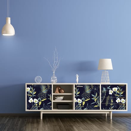 Morano sticker met tropisch meubelmotief, 40 x 60 cm