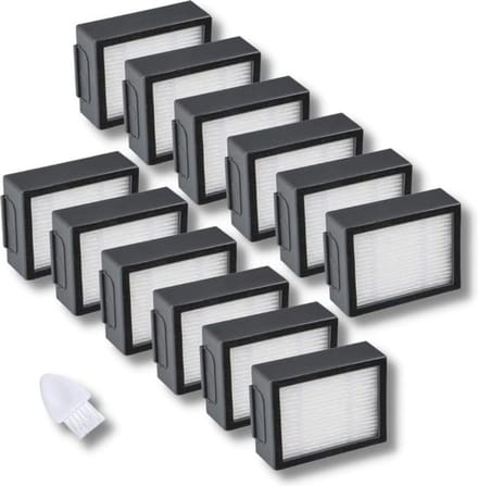 12-pack vervanging hoogrendement filter geschikt voor Roomba Stofzuiger i e Serie: i7 i7+/ Plus E5 E6 E7