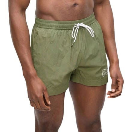 regular fit zwembroek met labelprint model 'MOONEYE'