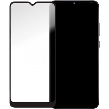 Mobilize Galaxy A02s/A03s Zwart Frame Glazen Screenprotector Standaard