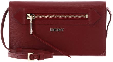 DKNY schoudertas portemonnee Bryant Ave Wallet Ruby Red rood