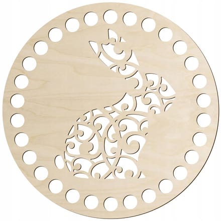 SMX Design - Houten Basis voor Mand - 20cm - Rond - FSC Gecertificeerd