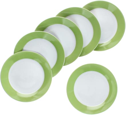 MamboCat MamboCat Set van 6 Variant gebaksbordjes GROEN