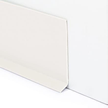 Rubbermagazijn - PVC Plint Wit - 80x1,9mm - Flexibele plint - Lengte 5 meter - Vloerplint