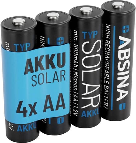 Absina Oplaadbare AA batterij (penlite) NiMH 1.2 V 4 stuk(s)