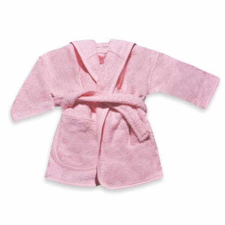 Kinderbadjas Roze Maat 80/92