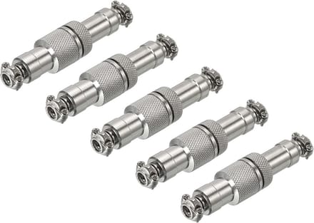 GX12 4-pins Luchtvaart Stekker Connector Set, 12mm Waterdicht Kabelpaneel Koppeling (5 Stuks)