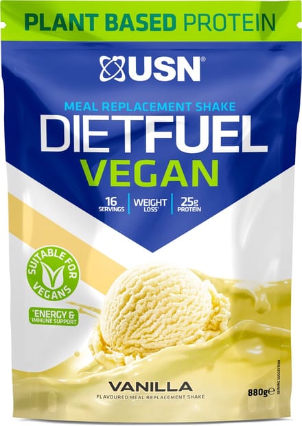 USN Diet Fuel Vegan (880g) Vanilla - Eiwitten - Maaltijdvervangers