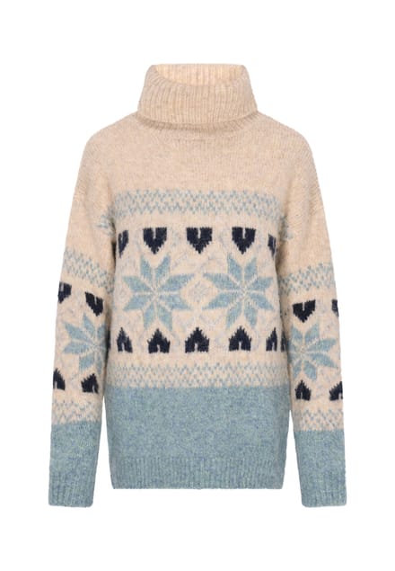usha Jumper Dames Blauw Veelkleurig