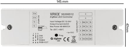Yphix Zigbee LED dimmer 12-24V voor alle LED strips (50208512)