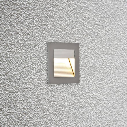 EVN P2140 LED wand inbouwlamp, 3.000 K, aluminium
