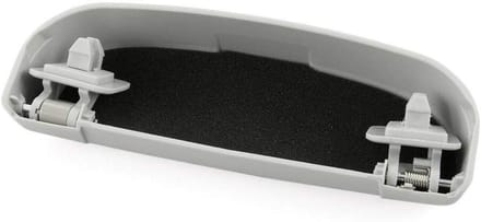 Brilhouder - Opbergkit - Auto Interieur - Met Binnenvoering - 19 cm - Grijs