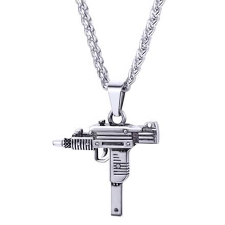 Mendes kettinghanger Edelstaal UZI Silver