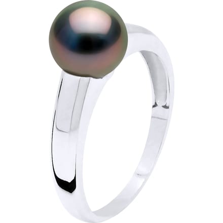 Modern Rush Ring TAHITI Pearl Ronde 8-9 mm 925