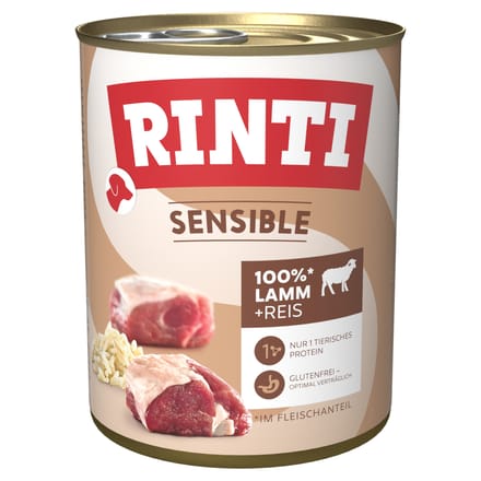 Rinti Sensible 6x800g - Lam & Rijst