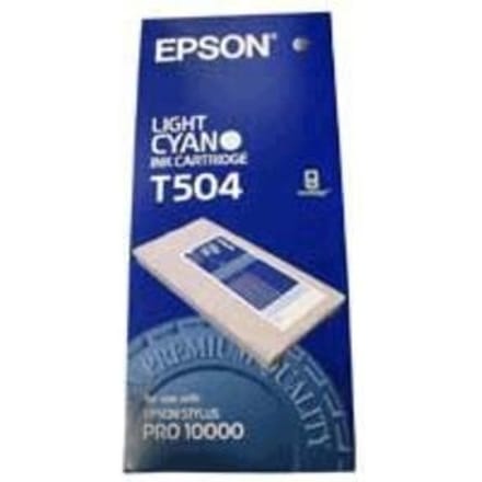Epson T504 inktcartridge licht cyaan (origineel)