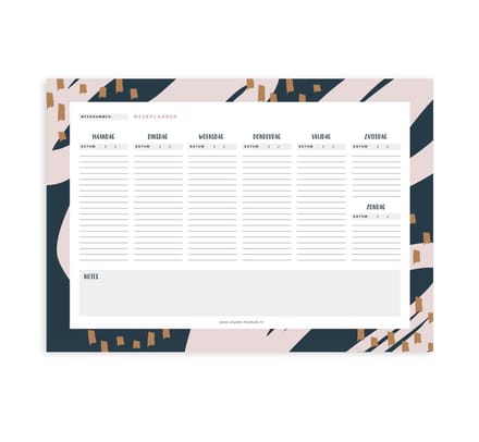 A4 Weekplanner - Studio Hoeked