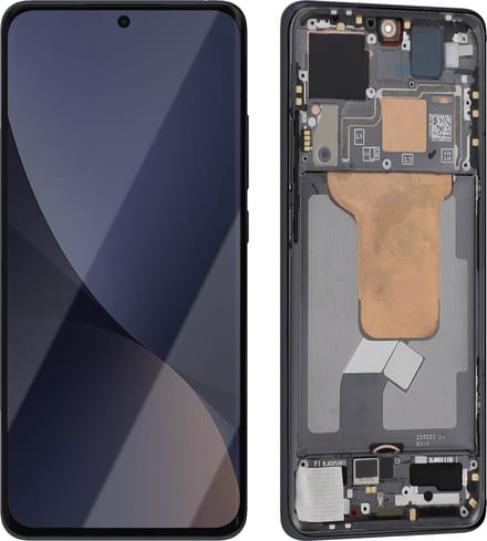 Xiaomi, Scherm + Kader voor Xiaomi 12X Origineel Service Pack, Zwart