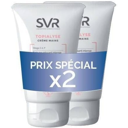 SVR Topialyse Voedende Herstellende Handcrème Set van 2 x 50 ml