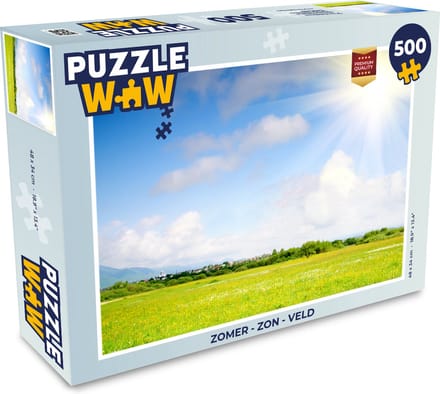 Puzzel Zomer - Zon - Veld - Legpuzzel - Puzzel 500 stukjes