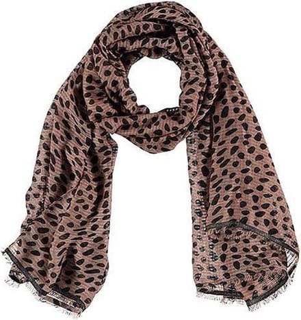 Sarlini Langwerpige Sjaal Dots Camel