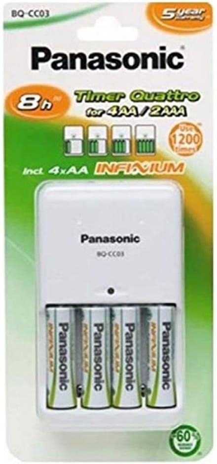 Acculader - Batterijlader Oplader - Batterijen Opladen - Intelligent Laden Delta V - 7 x 5.5 x 11.5 cm - Wit