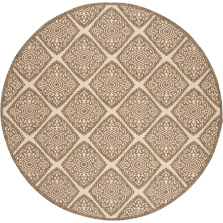 Buitenkleed Melissani Rond Donker | Safavieh