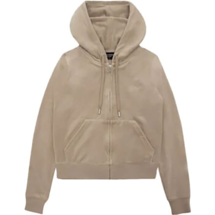 Juicy Couture Robertson hoodie met ritssluiting BEIGE - Maat M