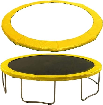 Trampoline Randbescherming - Veiligheidspad - Trampoline Veiligheid - Universele Pasvorm - 15ft Diameter - Geel