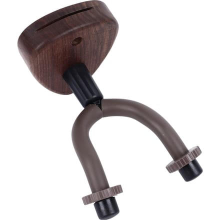 Gitaarhals Hanger Muurbevestiging Haak Standaard met Houten Basis Snaarinstrument Houder voor Bas Banjo black