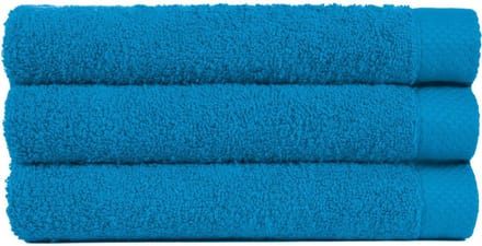 Handdoek 50x100 cm Uni Pure Royal Turquoise - 4 stuks