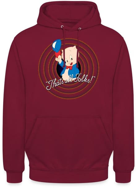 Looney Tunes Porky Pig Hoodie Unisex