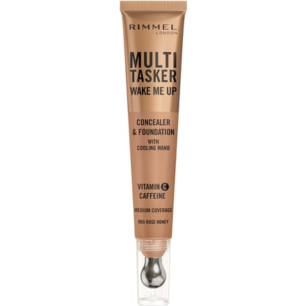Rimmel Multi-Tasker Wake Me Up Foundation en Concealer 20 ml (Verschillende Tinten) - 065 Rose Honey
