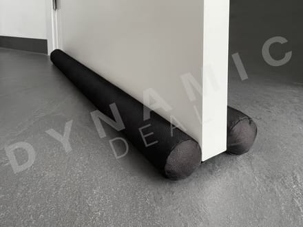 Dubbele tochtrol - 82 cm - tocht rol - tochtstopper - zwart